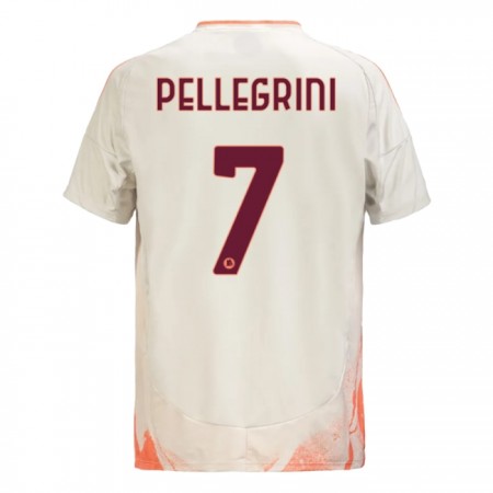 Jalkapallo Peliasut AS Roma Pellegrini 7 Vieras Pelipaita 2024-25 Lyhythihainen